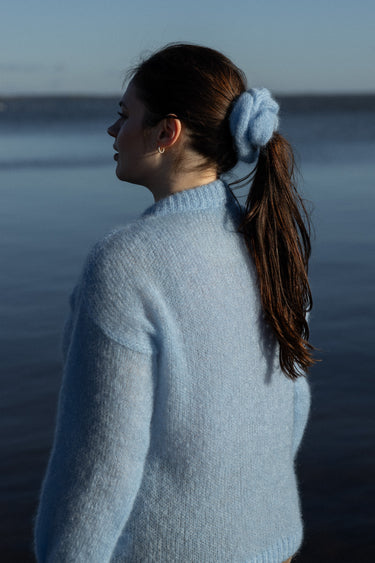 Melody Mohair Scrunchie Sky Blue
