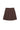 SALANIDA Merino Wool Pleated Mini Skirt in Chocolate Brown | PICCOLO