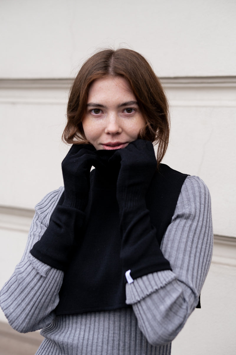 Punto & Via 100% Merino set Black