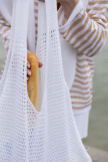 Mare 100% Linen Summer Bag White