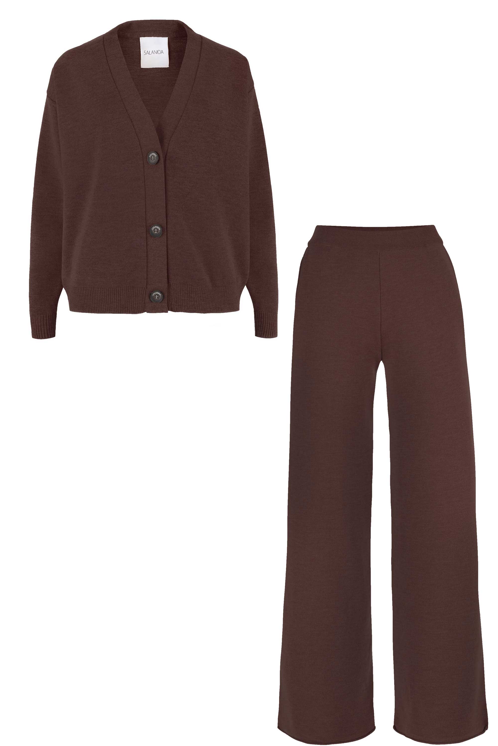 Bene 100% Merino Co-ord Chocolate *New In*