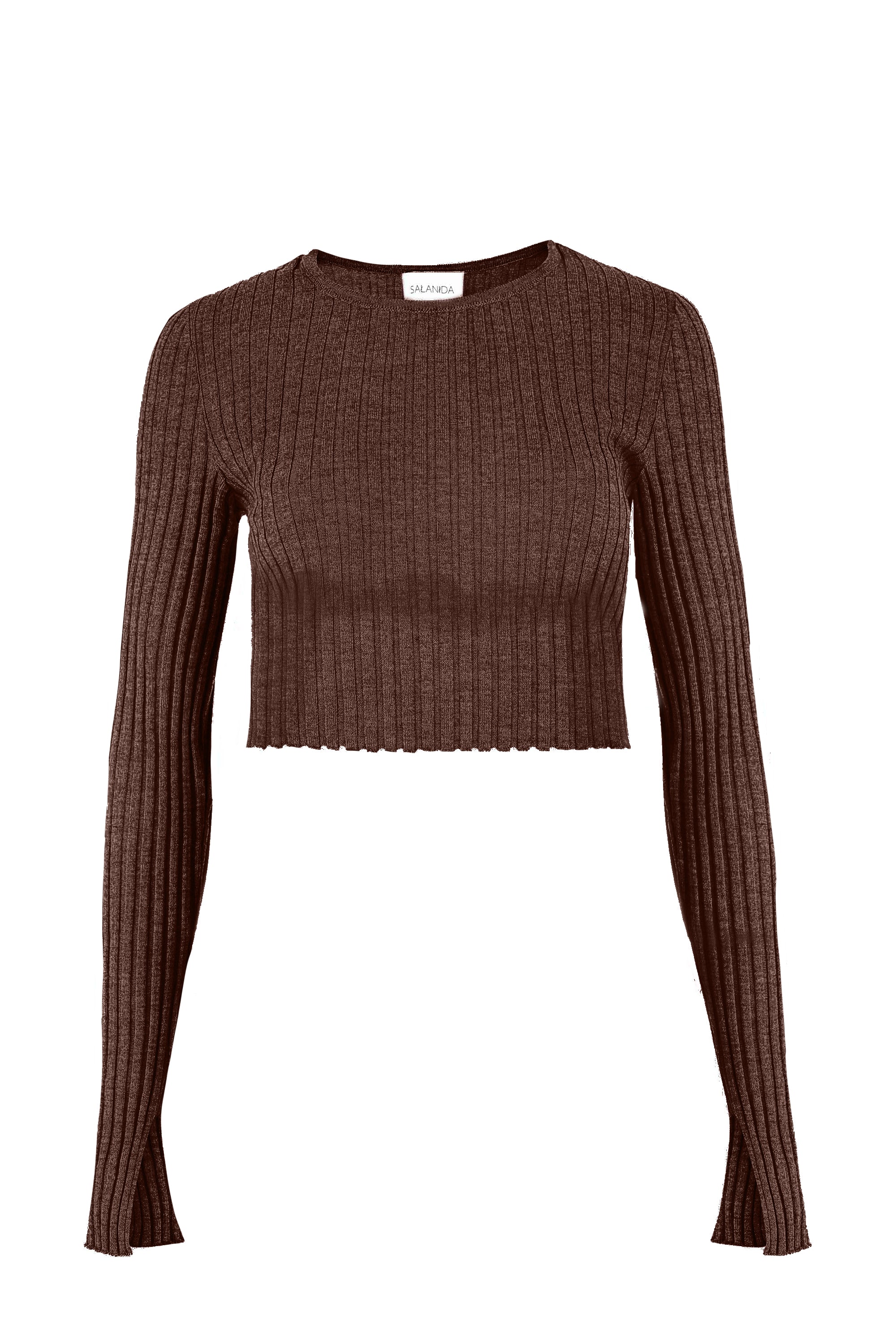 Brera 100% Merino Crop Top Chocolate *LIMITED EDITION*