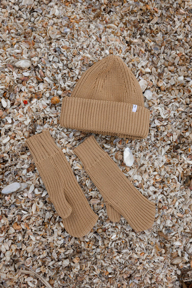 Nonna 100% Merino Mittens Beige
