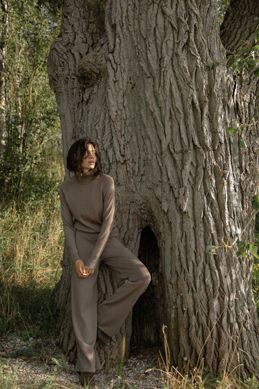 Ora 100% Merino Rollneck Taupe
