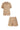 SALANIDA Polo Shirt and Lace Shorts Co-ord in Beige | COCO
