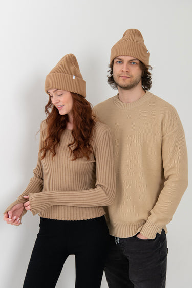 Rotondo 100% Merino Hat Beige