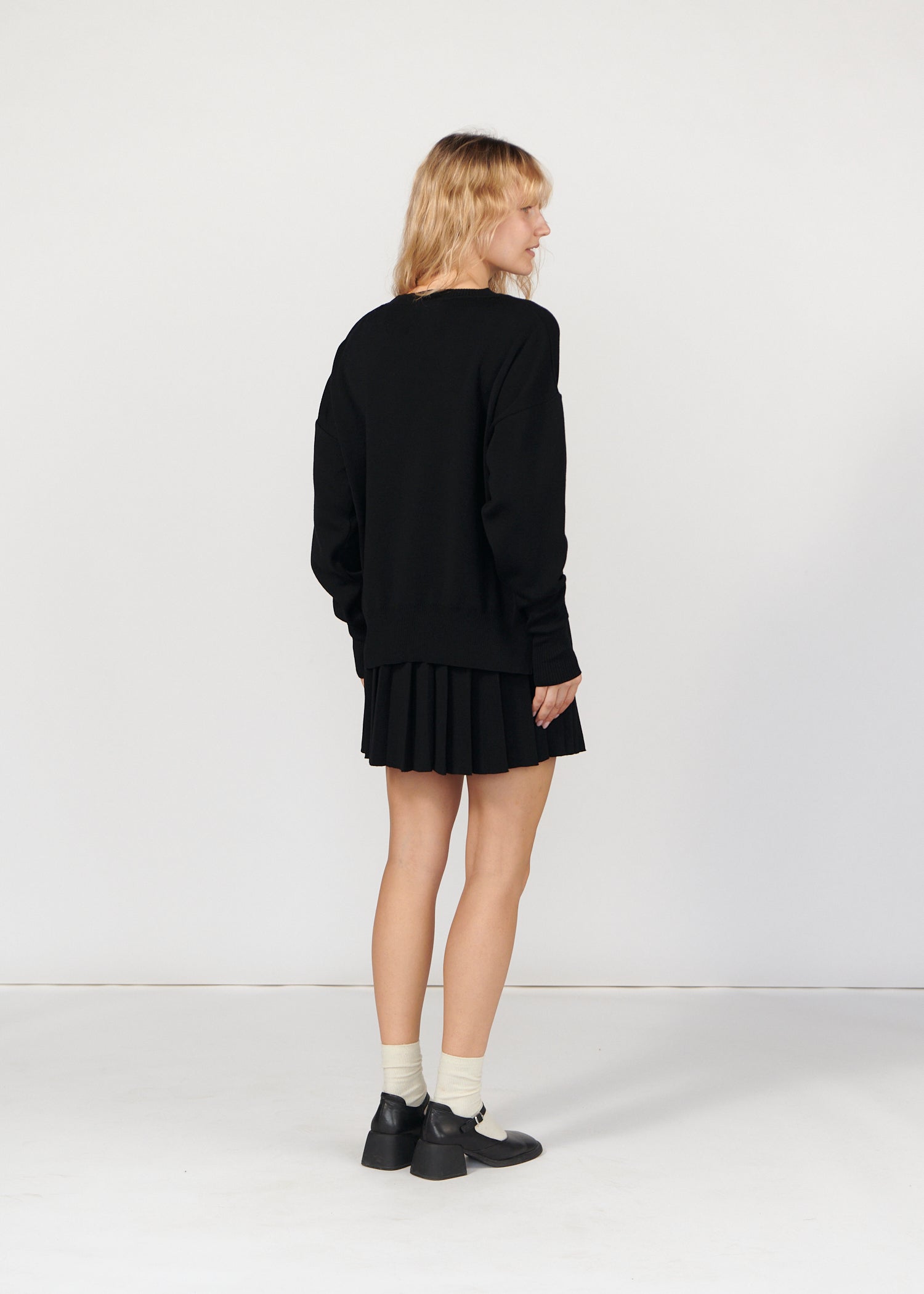 Piccolo & Rotondo 100% Merino Co-ord in Black