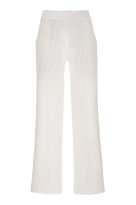 Vera Ribbed Pants White