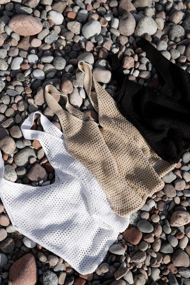 Mare 100% Linen Summer Bag Black