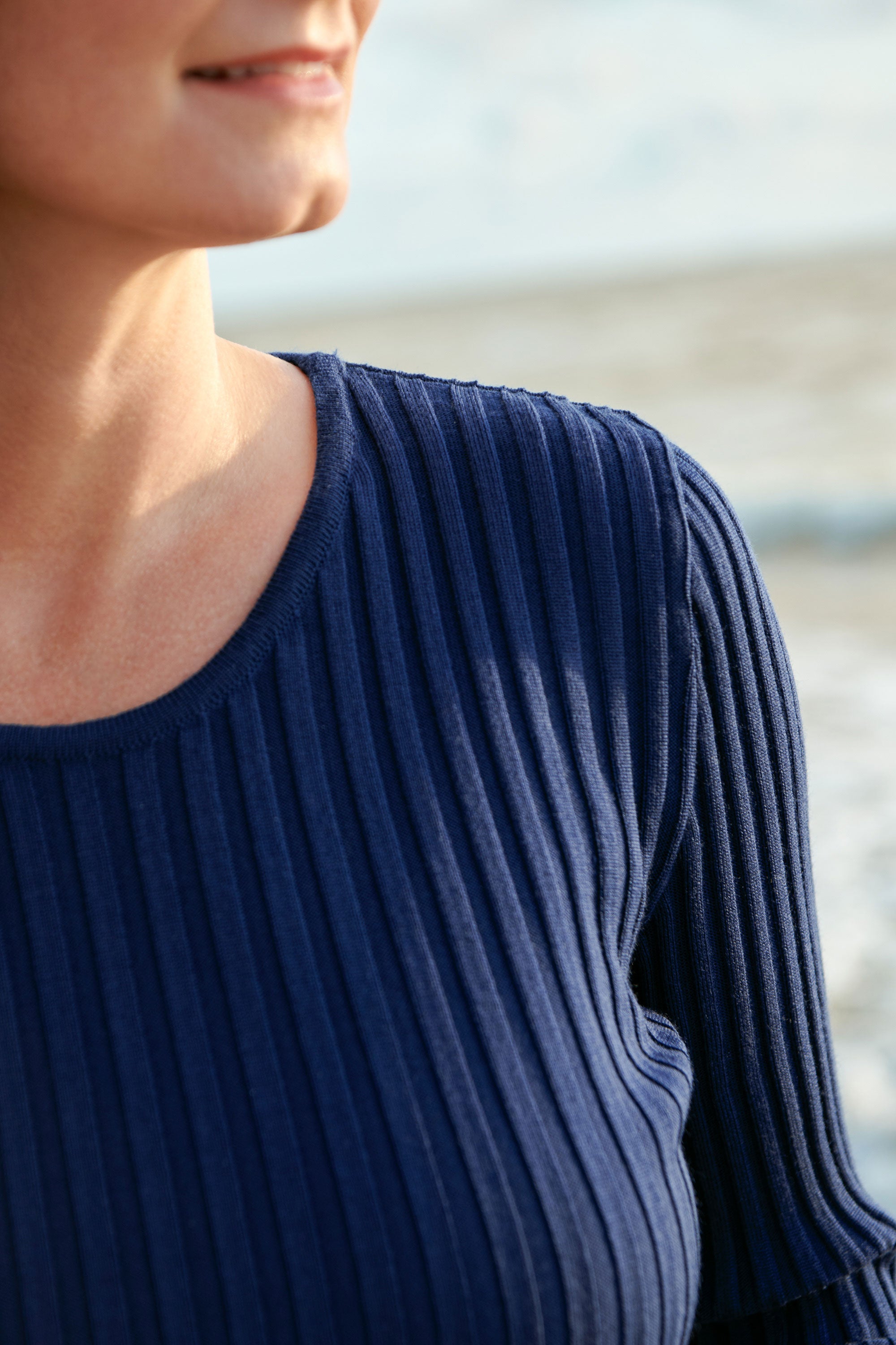 Brera 100% Merino Long-sleeve Top Navy *LIMITED EDITION*