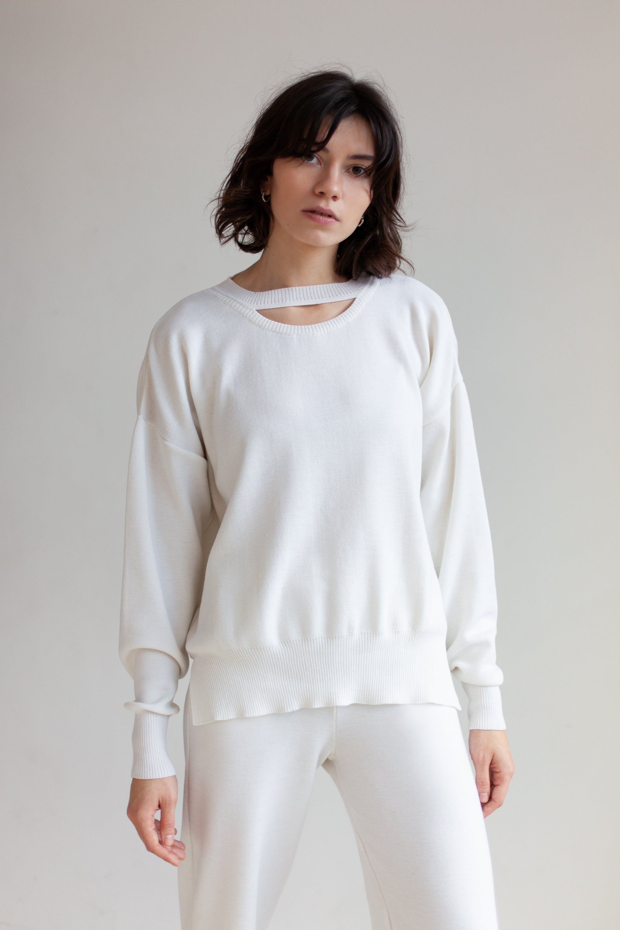 Ora & Rotondo 100% Merino Co-ord in White *Limited Edition*