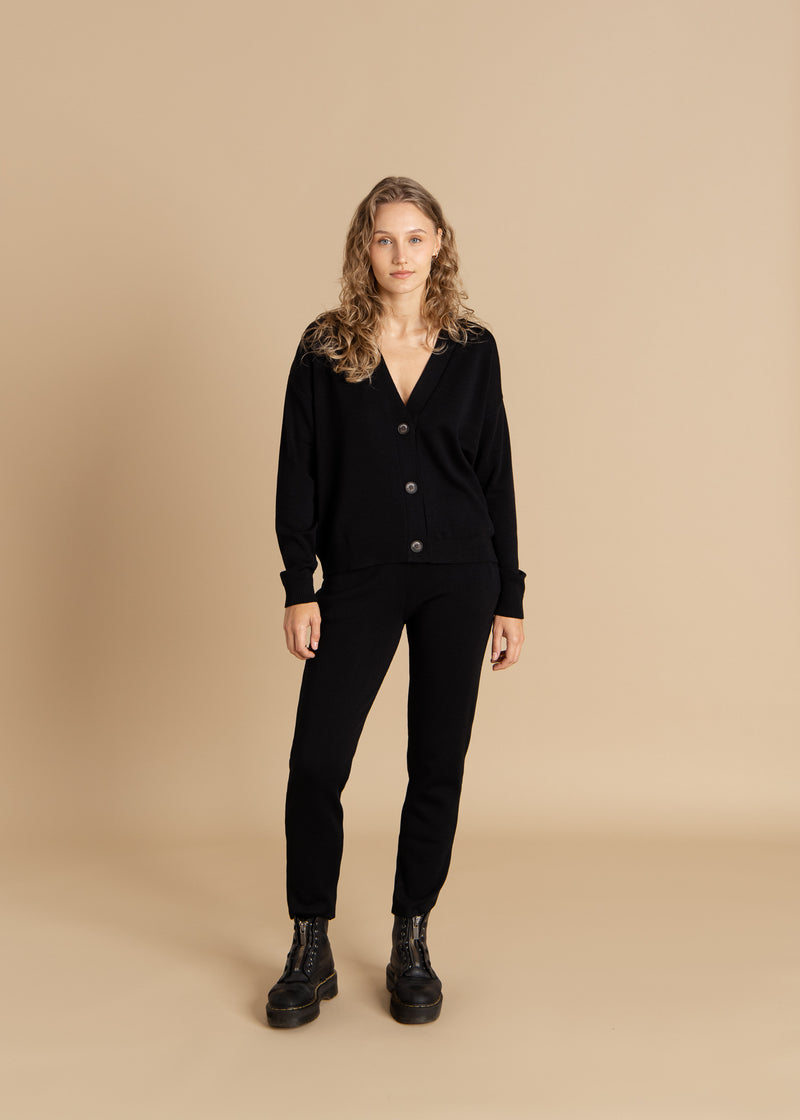 Alto 100% merino kelnės Juoda
